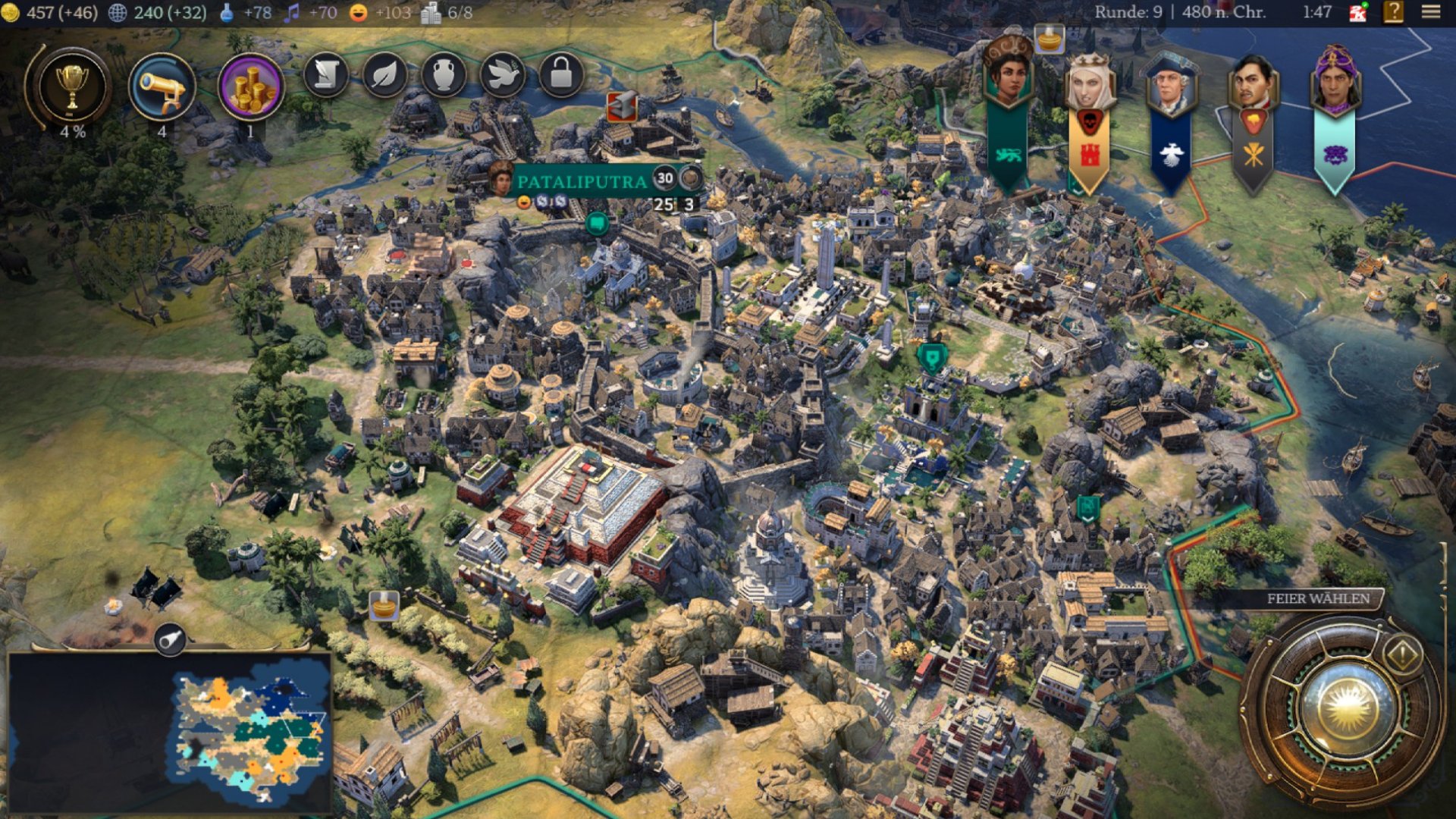 Stadt in Sid Meier’s Civilization 7 Stadt