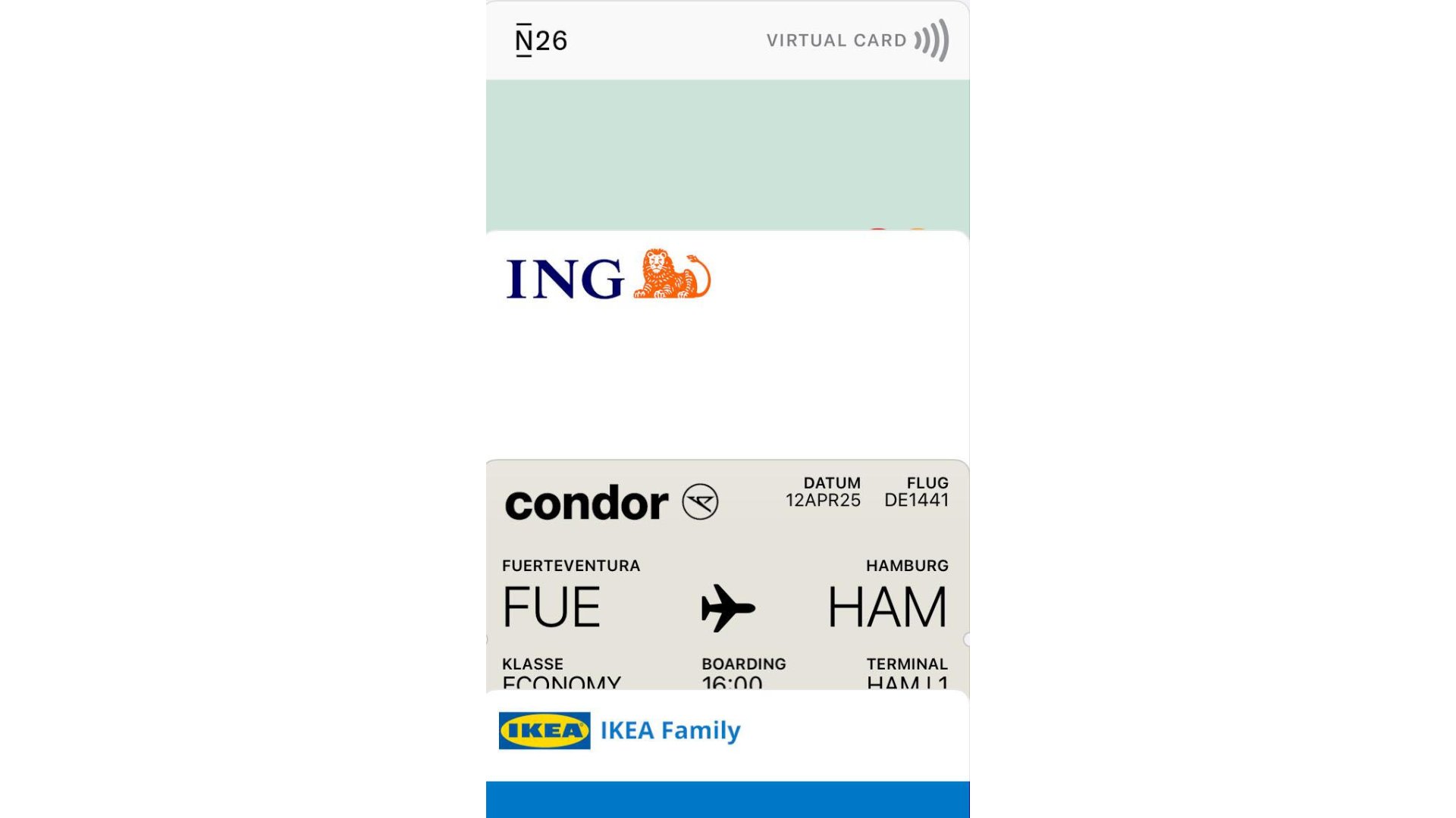 Digitale Tickets und Karten jederzeit griffbereit mit Apple Wallet.