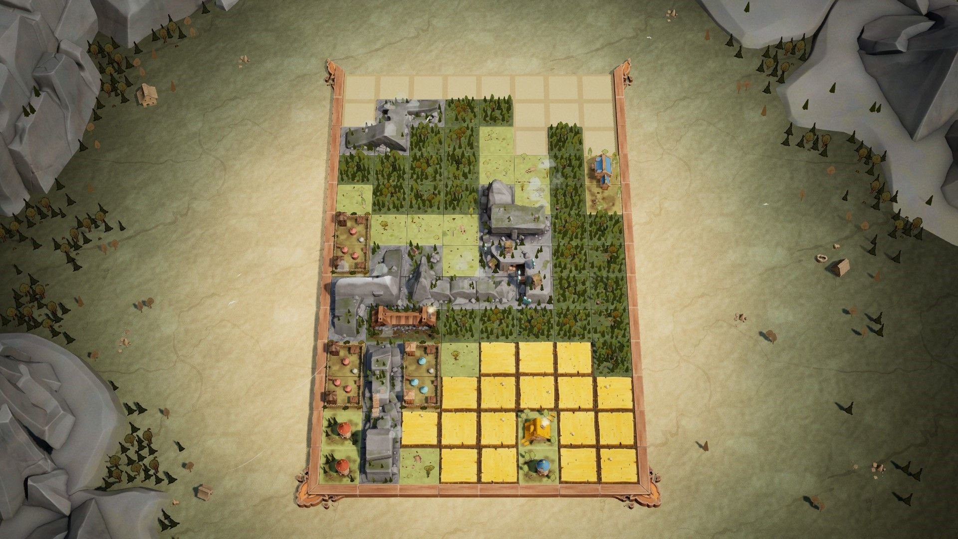 Screenshot aus Drop Duchy, der ein abgeschlossenen Tetris-Feld zeigt