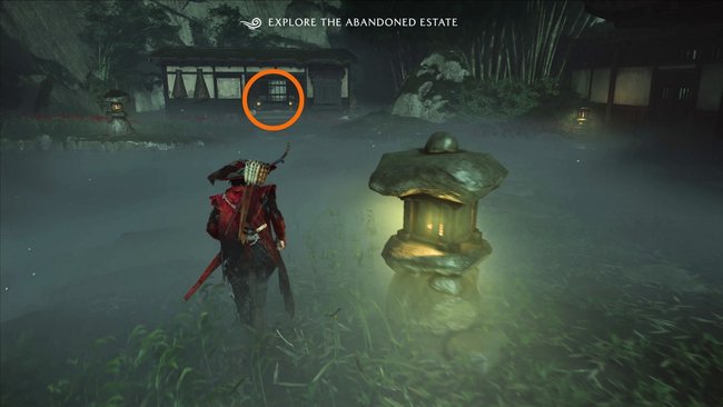 Untersucht die blutige Matte im Haus vor euch.