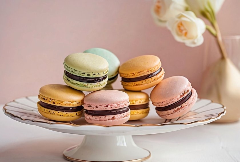 Bunte Macarons
