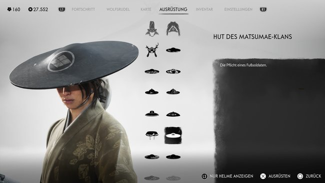 Hut des Matsumae-Klans