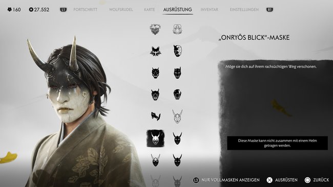 "Onryos Blick"-Maske