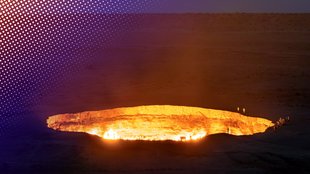 Glühender Krater mitten im Nichts: Auf Google Maps seht ihr das „Tor zur Hölle“