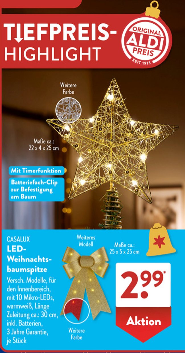 Weihnachtsbaumspitze-Schleife Aus Samt – Extra Groß (60x260 Cm), Rot, Für Baum, Kranz, Wand & Partydeko