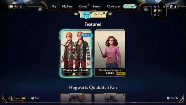 Hero Skins für Hermine und die Weasley-Zwillinge.