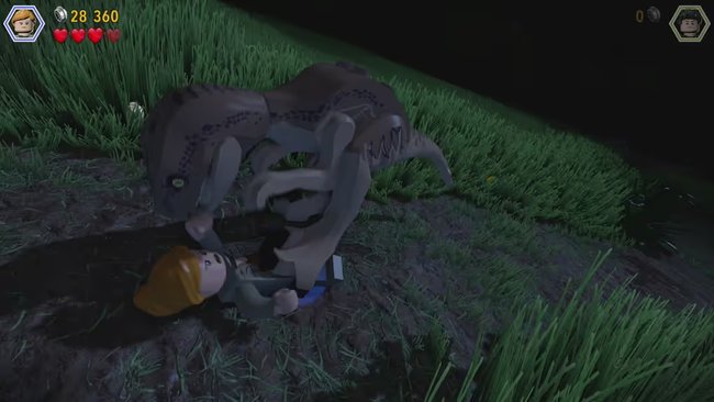 Hohes Gras in LEGO Jurassic Park 2.