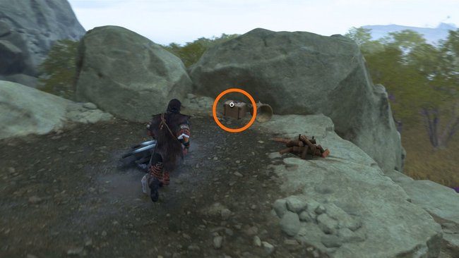 Fundort der Beutepirsch-Maske.