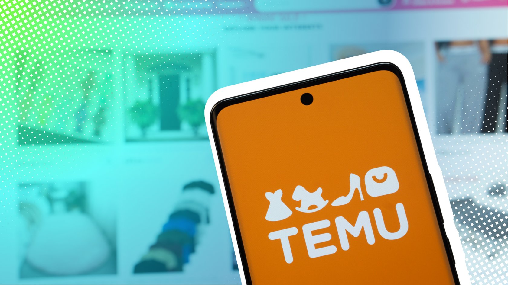 Das Logo von Temu.