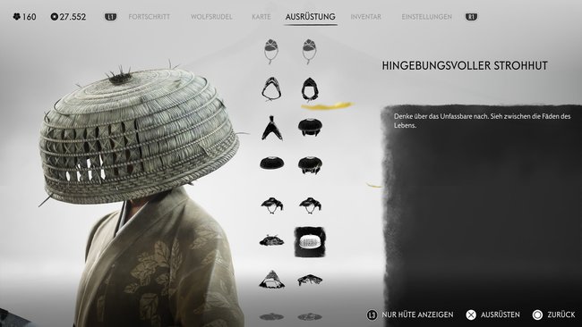 Hingebungsvoller Strohhut