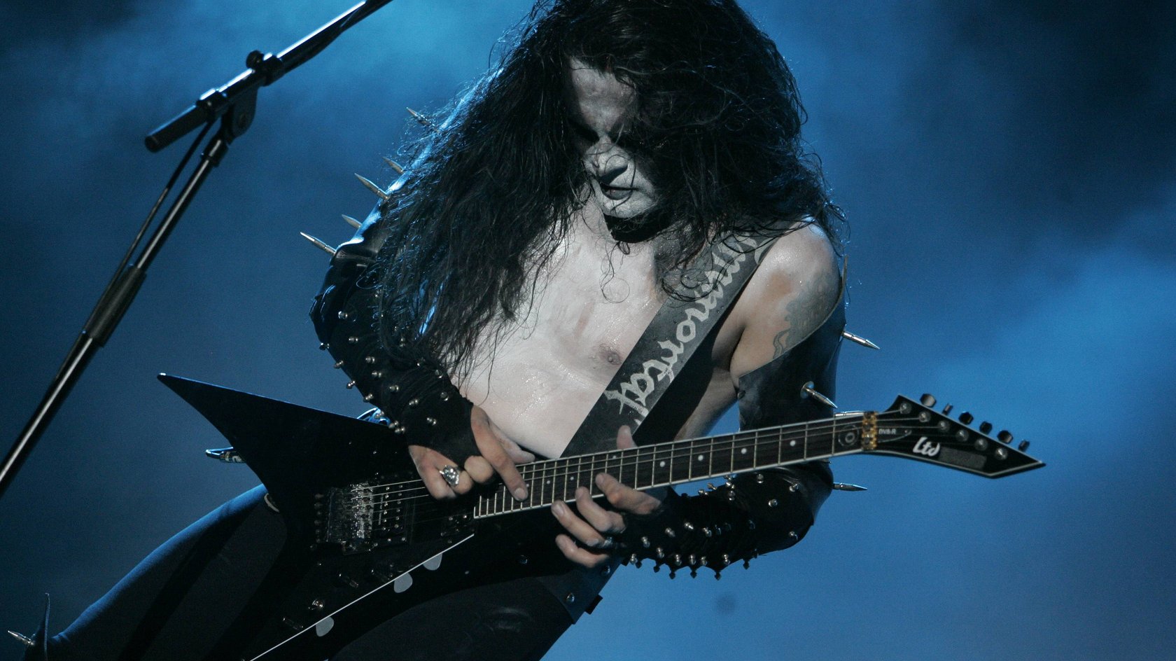 Gitarrist und Sänger Olve „Abbath“ Eikemo von Immortal (Wacken '07)