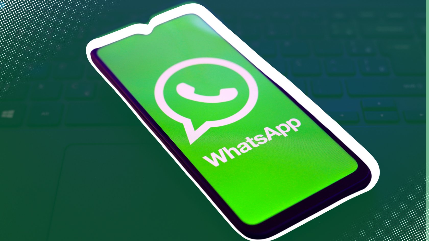 WhatsApp Logo auf einem Smartphone