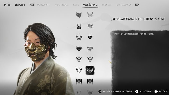 "Koromodakos Keuchen"-Maske