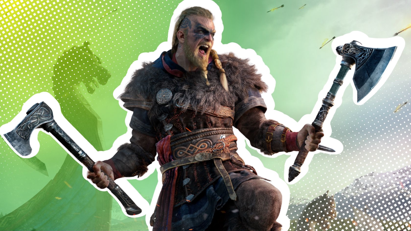 Charakter aus Assassins Creed Valhalla.