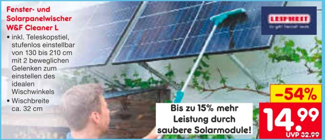 Solarpanelwischer Netto Prospekt