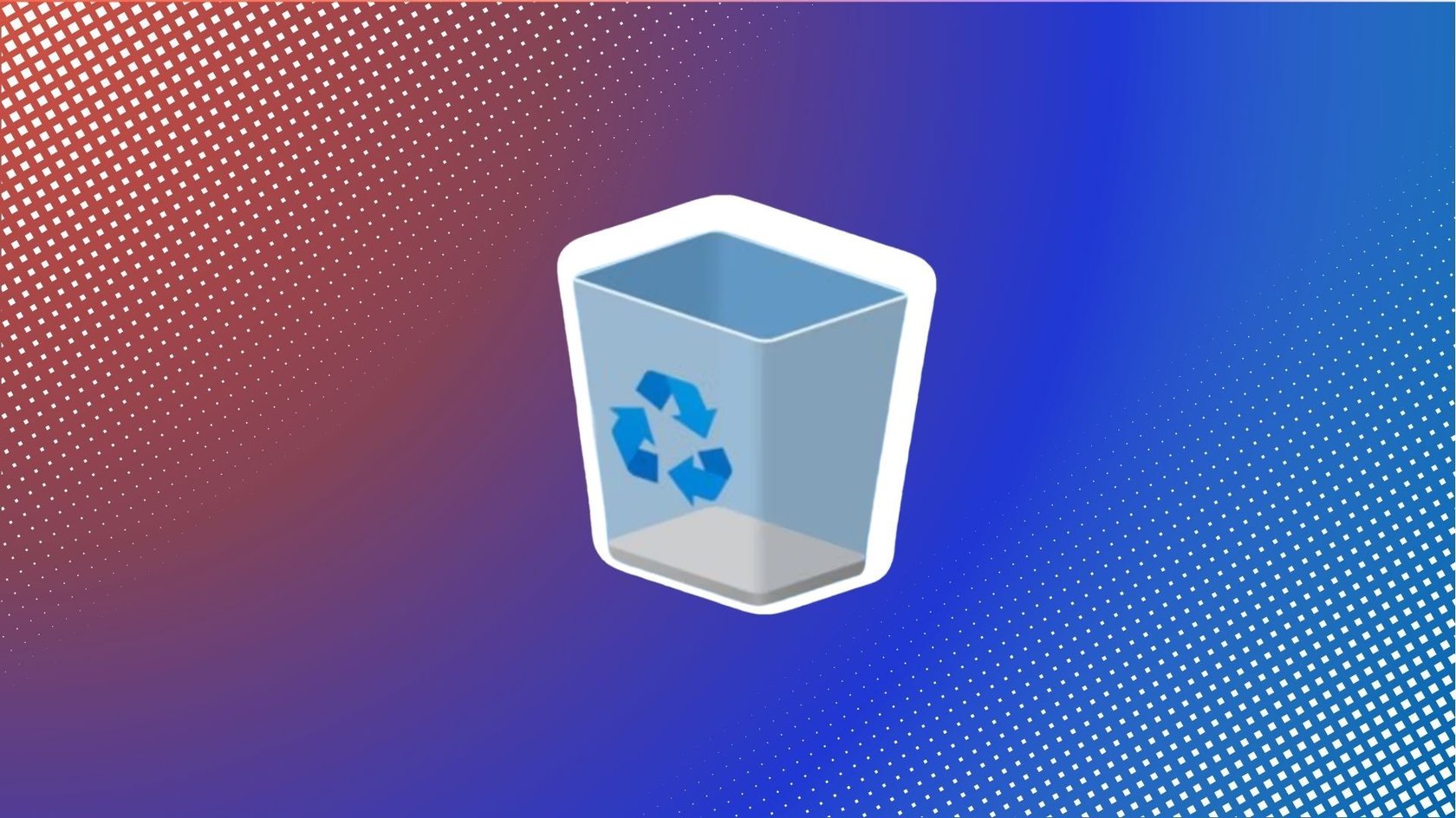 Das Papierkorb-Symbol von Windows.