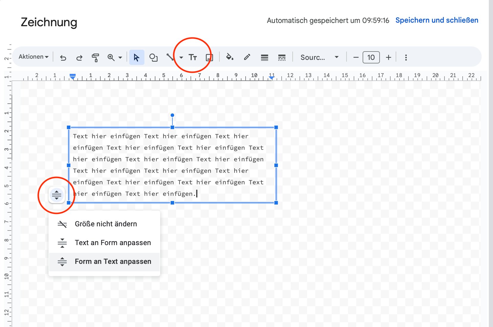 So formatiert ihr euer Textfeld bei Google Docs.