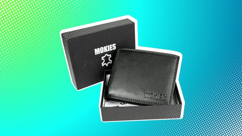 Ein Leder-Portemonnaie von Mokies