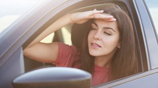 Orangener Pfeil an der Autobahn: Jeder hat das Schild schon gesehen, doch kaum jemand kennt es