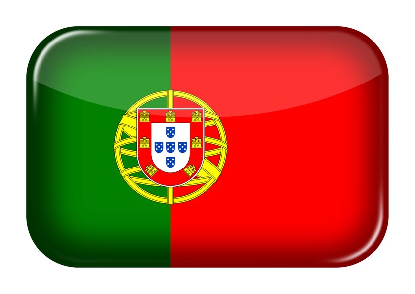 Portugiesische Flagge als Button