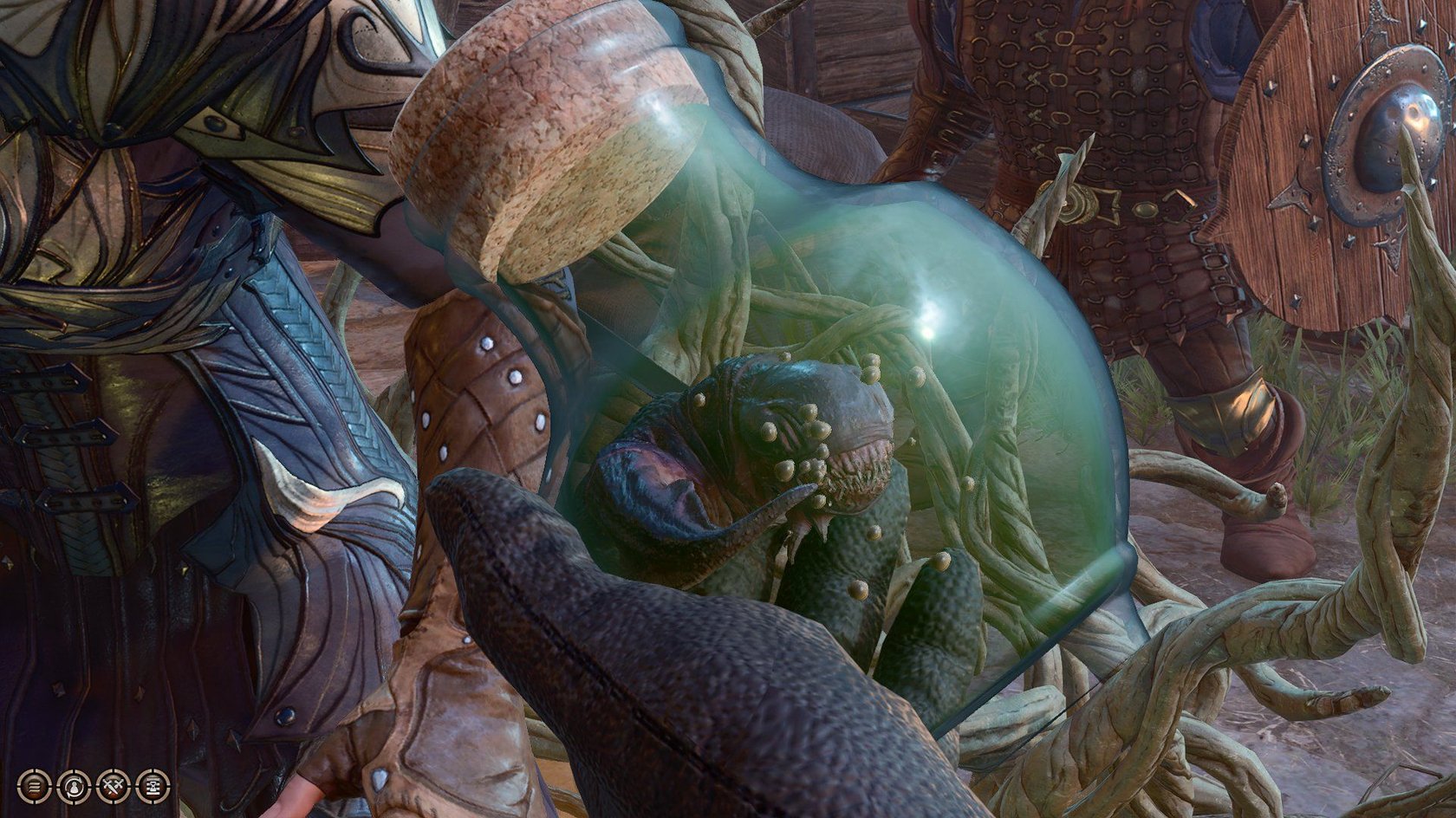 Die&#x20;Larven&#x20;befinden&#x20;sich&#x20;zum&#x20;Gl&#x00FC;ck&#x20;in&#x20;einem&#x20;Glas,&#x20;sobald&#x20;ihr&#x20;sie&#x20;einsammelt.