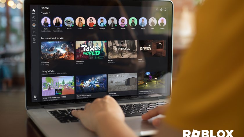 Roblox auf einem Laptop