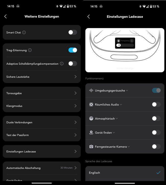 Soundcore Liberty 4 Pro Test q_giga App-Funktionen