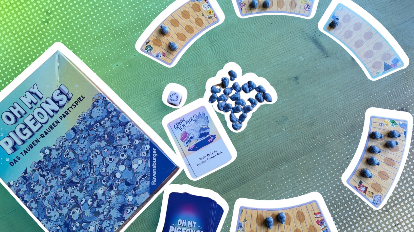 „Oh my Pigeons“ ist ein kurzweiliges Gesellschaftsspiel mit einer guten Portion Humor.