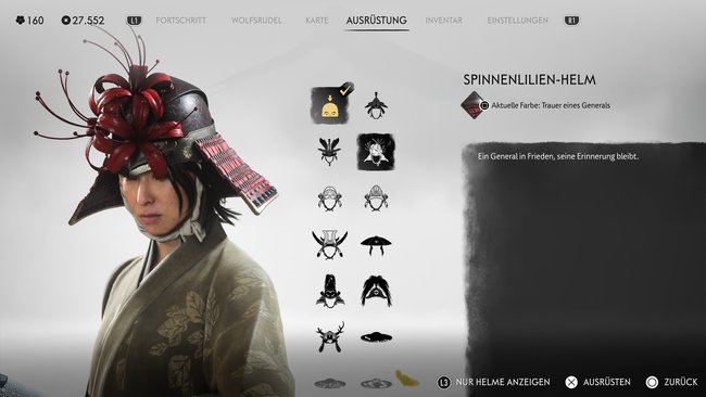 Spinnenlilien-Helm