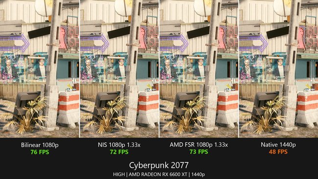 Screenshot Cyberpunk Upscaling