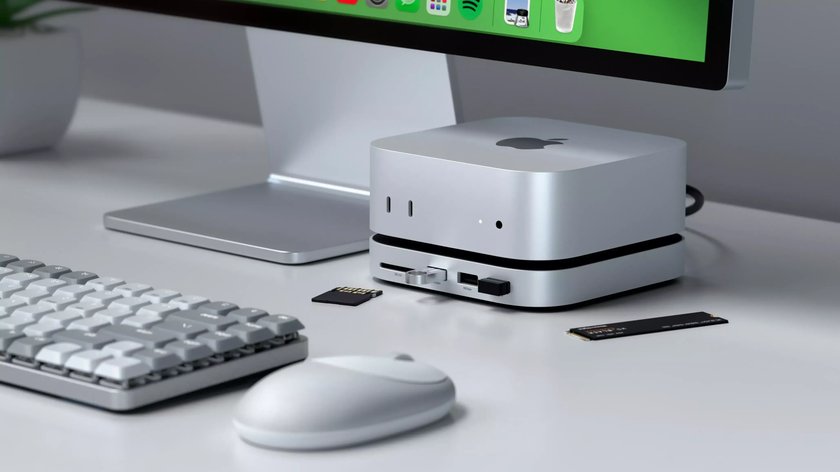 Der neue Apple Mac Mini lässt sich per Doc erweitern