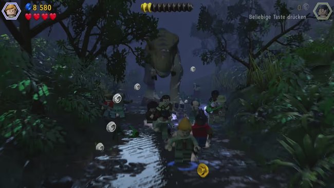 Angriff auf das Lager in LEGO Jurassic Park 2. 