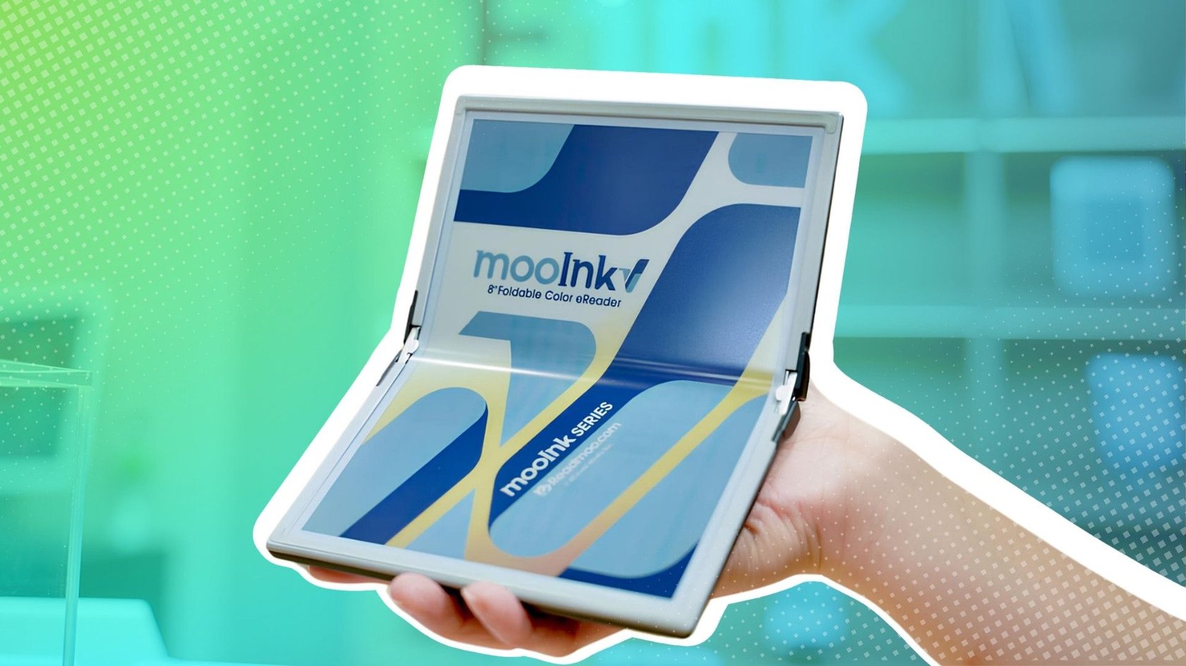 Lässt sich falten: Der neue E-Reader Mooink V von Readmoo.