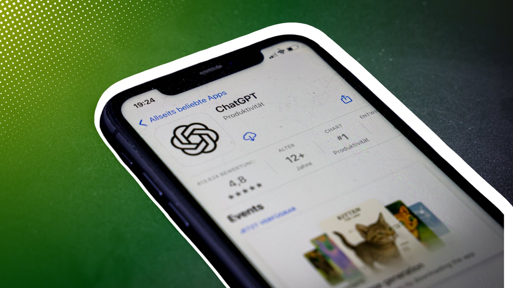 ChatGPT App auf einem Smartphone