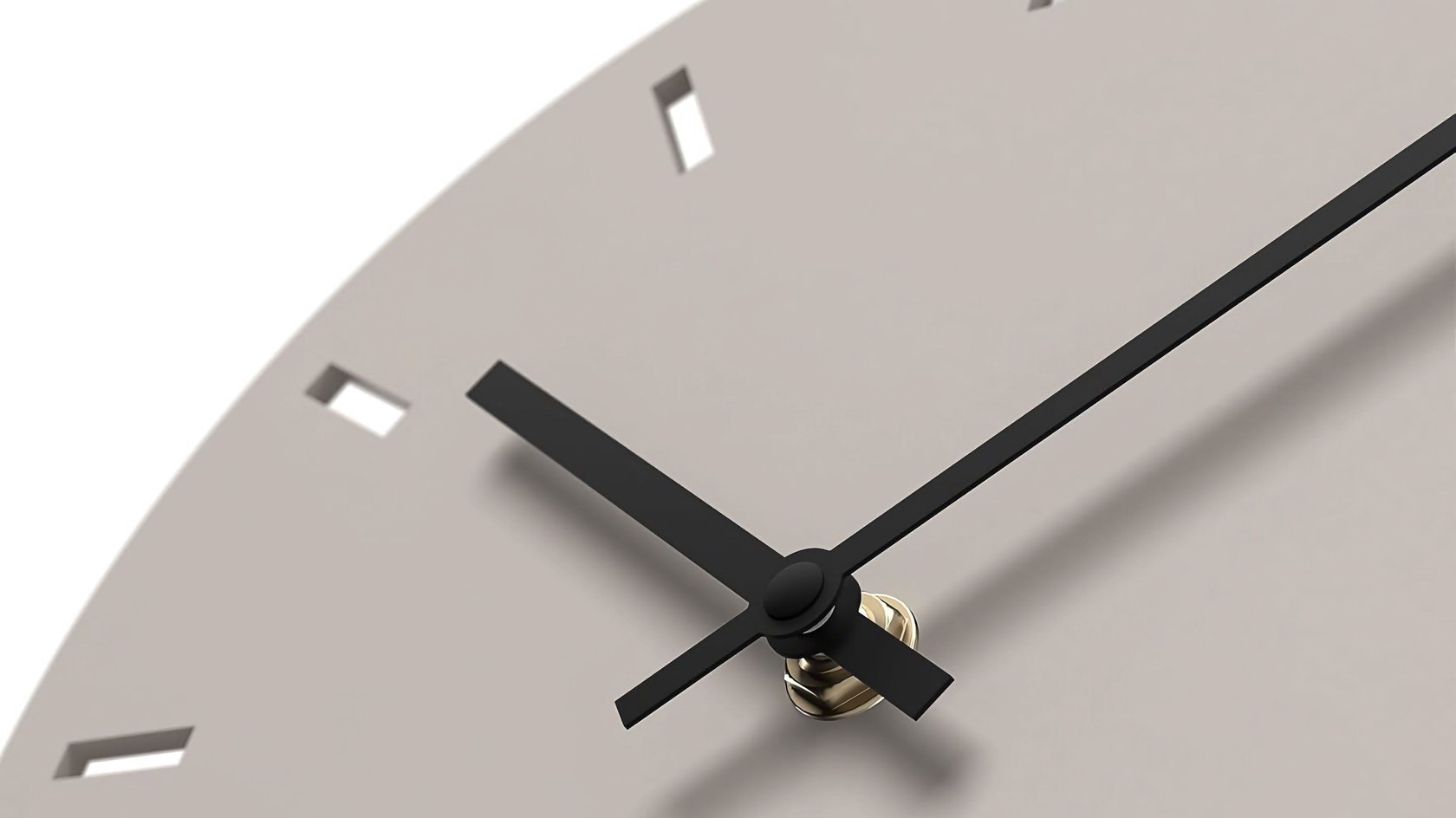 Eine Wanduhr zeigt kurz nach 10 Uhr an