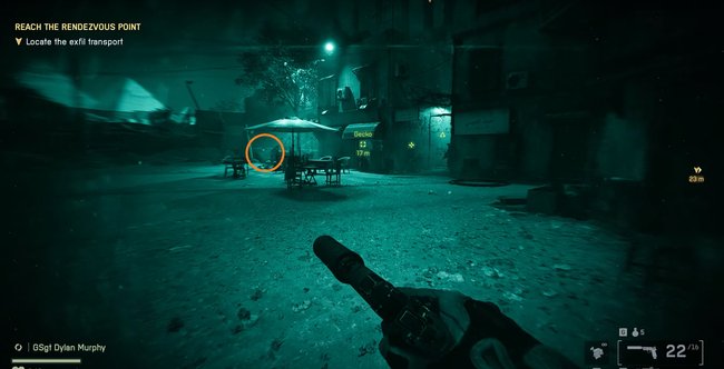 Das Bild zeigt einen Fundort einer Marke in Battlefield 6.