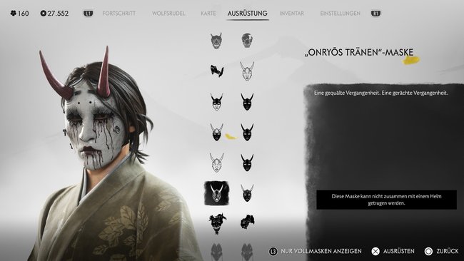 "Onryos Tränen"-Maske