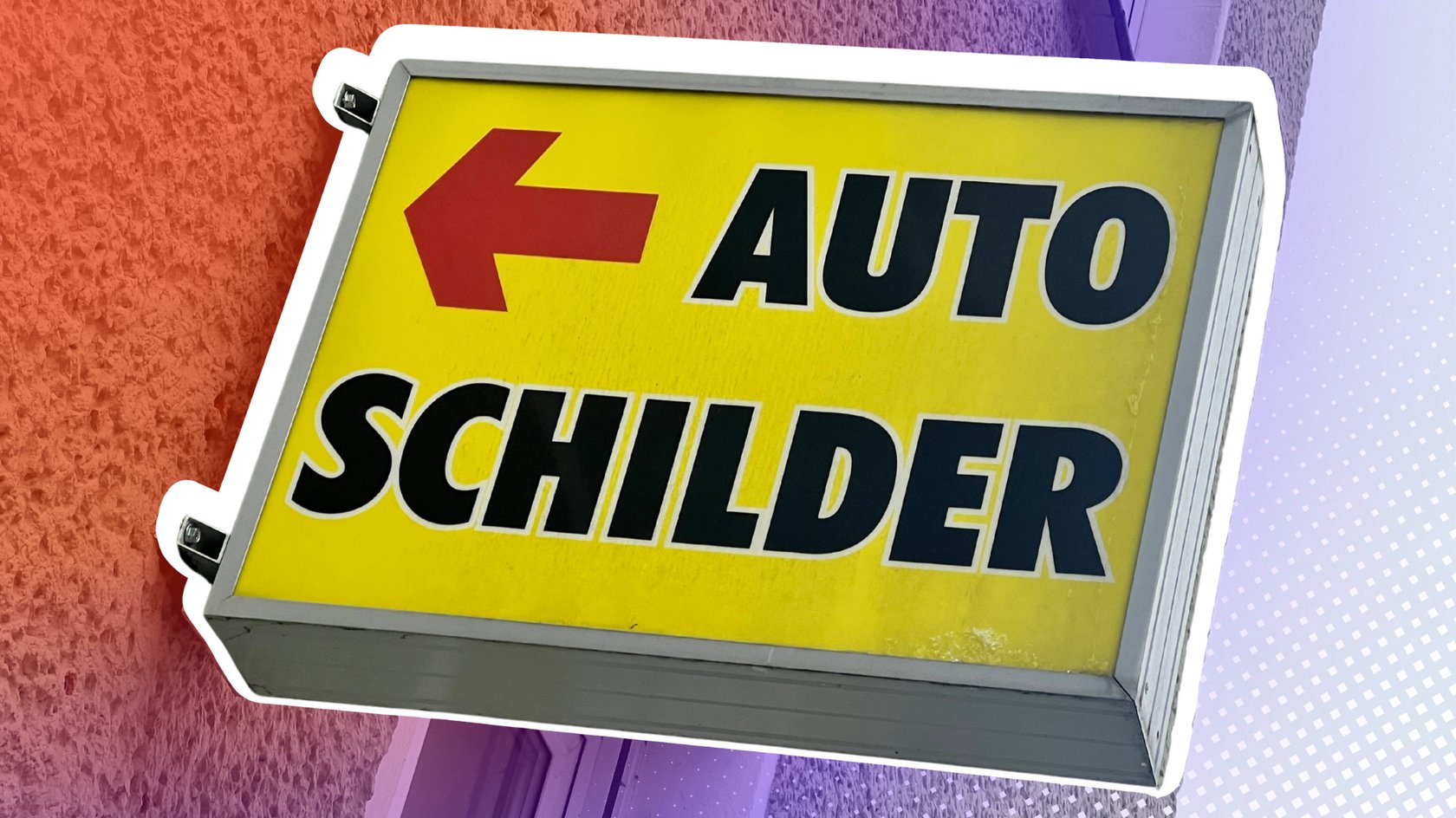 Nicht alle Wunsch-Schilder sind möglich.
