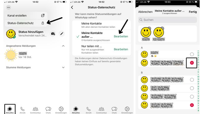Whatsapp Wer Kann Mein Status Sehen www.giga.de