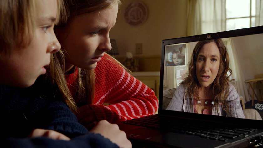 Ed Oxenbould, Olivia DeJonge und Kathryn Hahn in „The Visit“