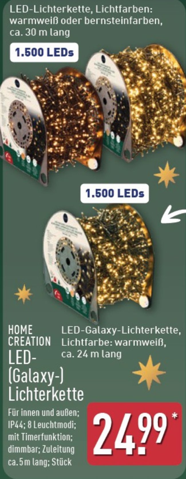 Led Symbol Multimeter 1.500 LEDs: Diese Lichterkette bei Aldi sorgt garantiert für ...