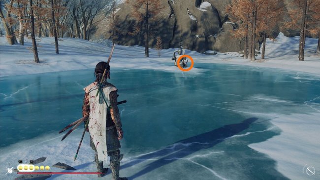 Fundort der Schneesturm-Kitsune-Maske.