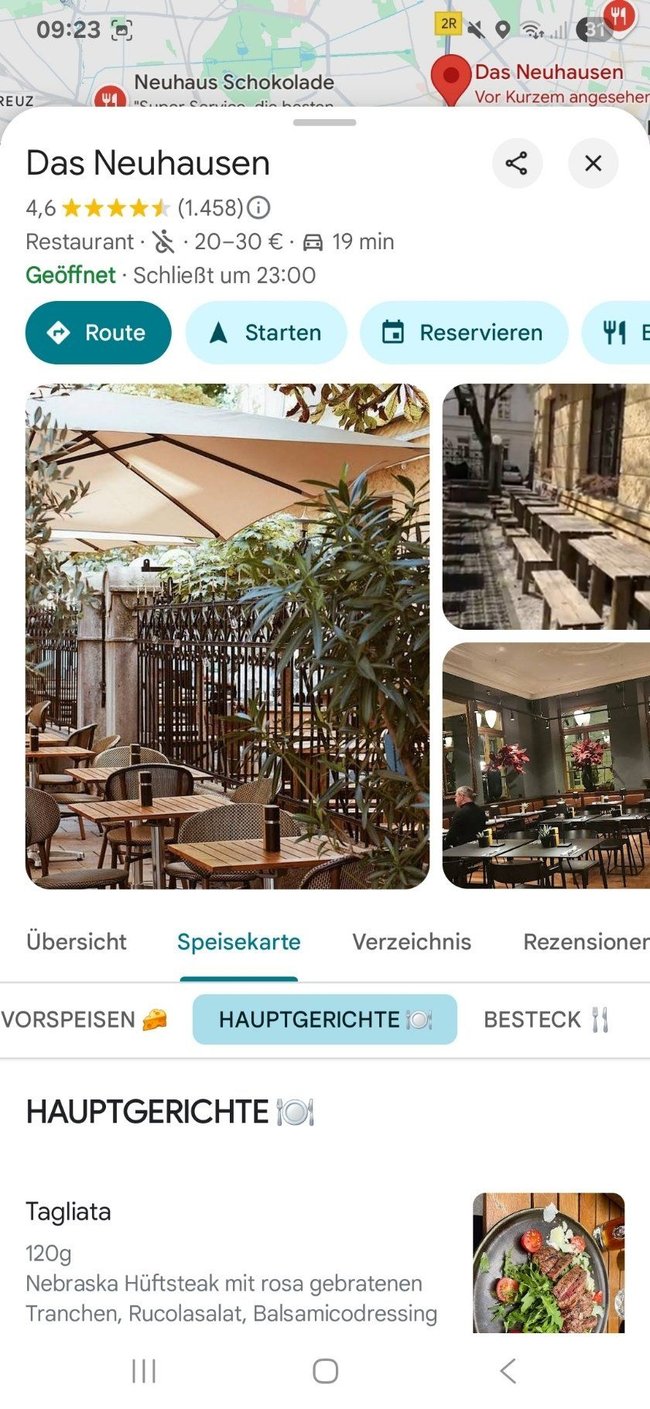 Screenshot aus Google Maps