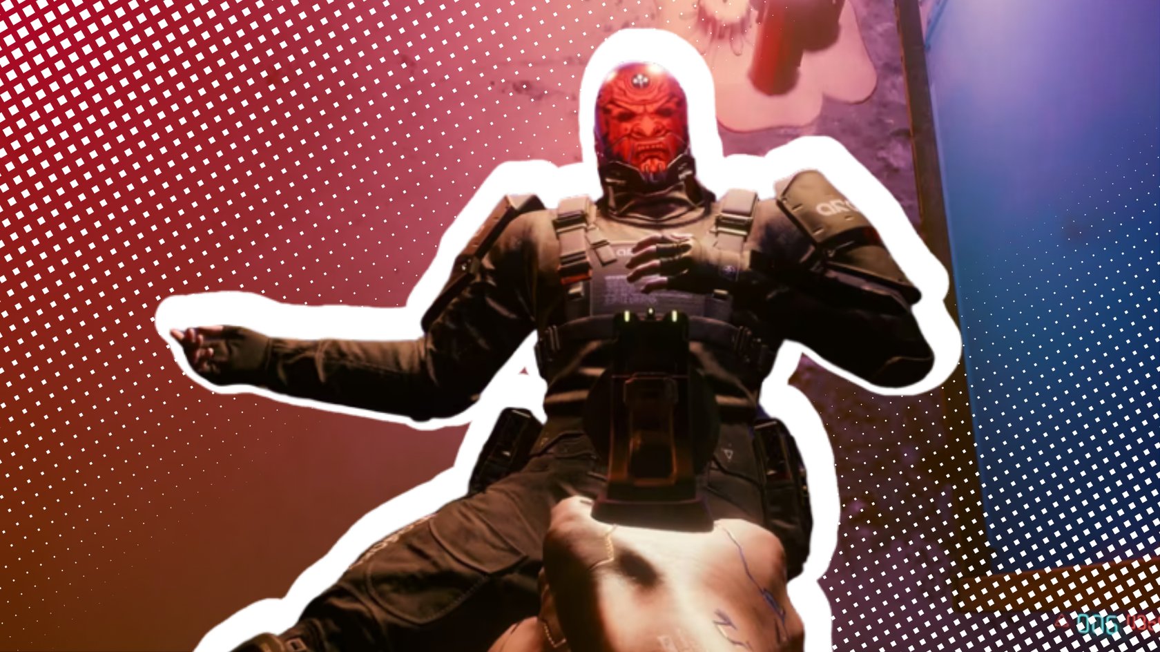 Oda nach dem Kampf in Cyberpunk 2077.