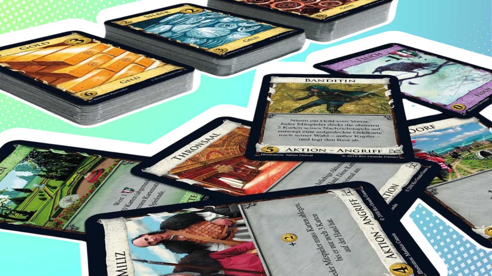 Mit „Dominion“ erlebt ihr einen wahren Deckbauklassiker.