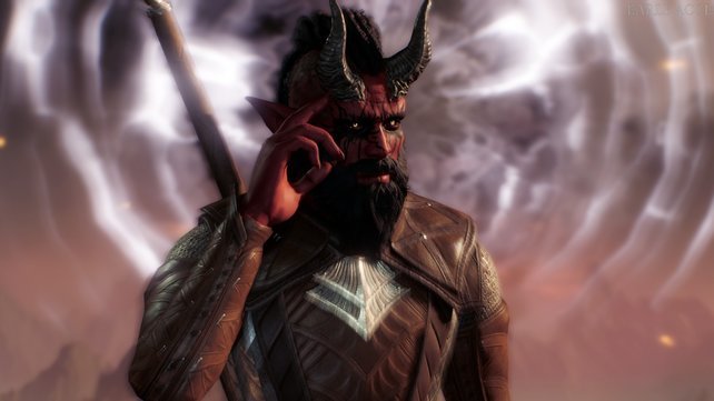 Ein Tiefling, wie er im Buche steht. In Baldur's Gate 3 könnt jeden Charakter individuell anpassen.