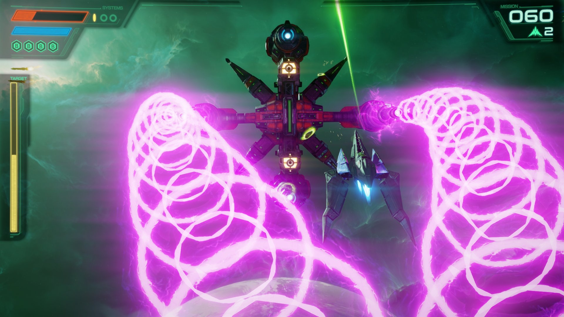 Boss fight in Star Fox