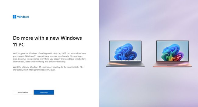 So bewirbt Microsoft den Umstieg zu Windows 11.