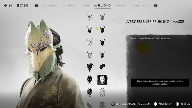 "Vergessener Frühling"-Maske