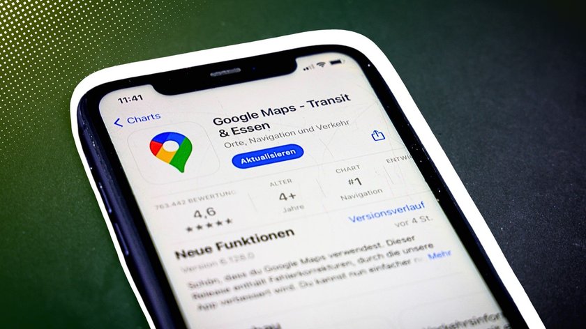 Google Maps App auf Smartphone